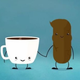 Ilustración para el artículo titulado Qué produce el irresistible deseo de hacer caca después del café (pista: no es la cafeína)